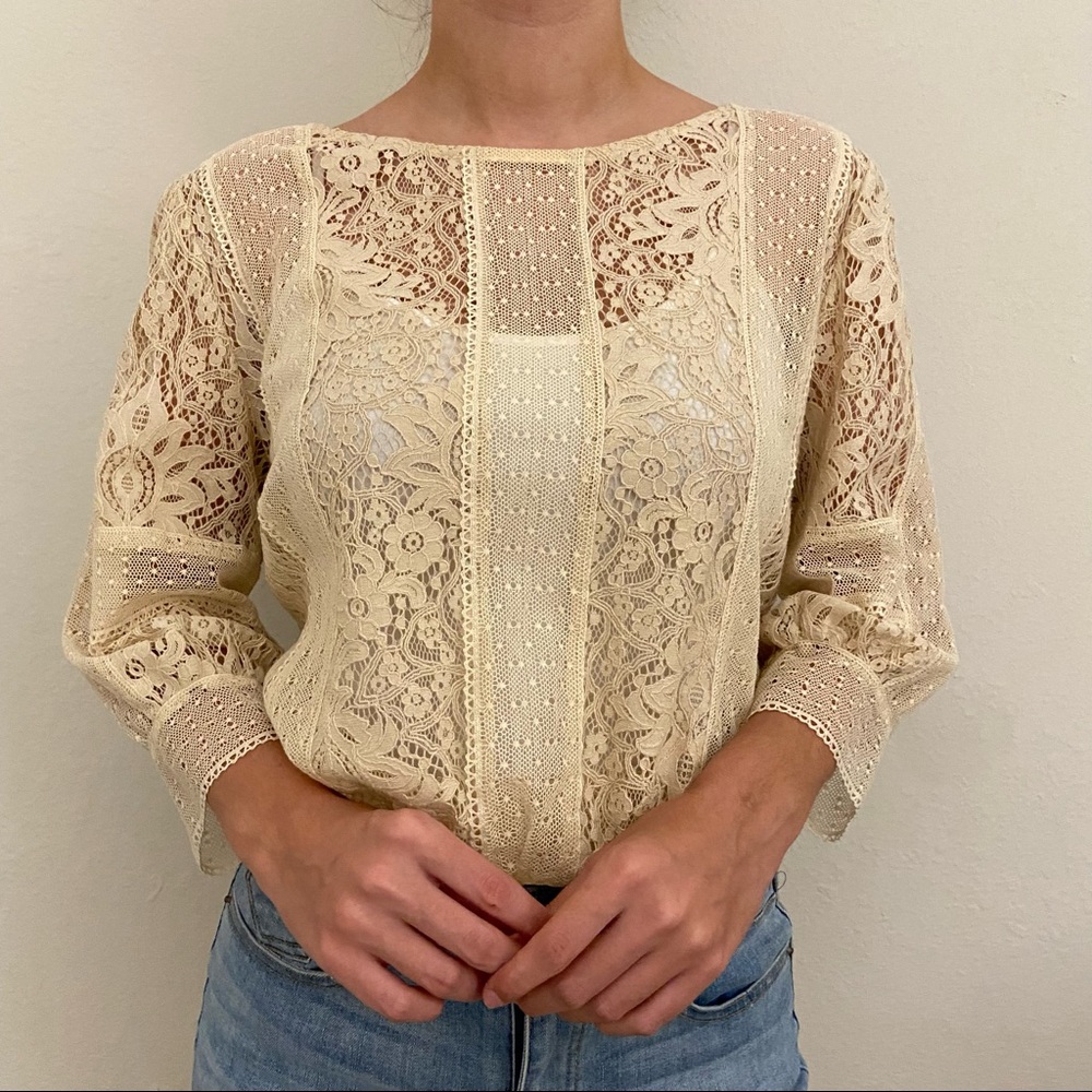 See U Soon | Vintage Style Blouse | Size Small